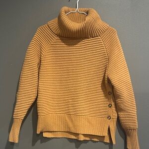 Elegant Mustard Turtleneck Sweater